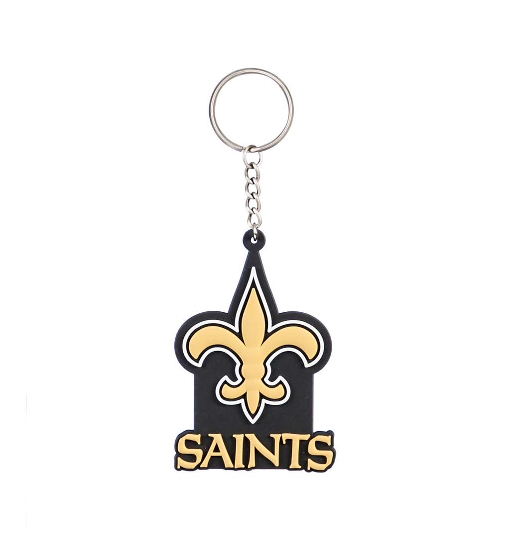 New Orleans Saints Rubber Keychain