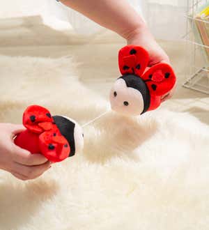 5" Plush Kissing Ladybug Plush with Pull string movement