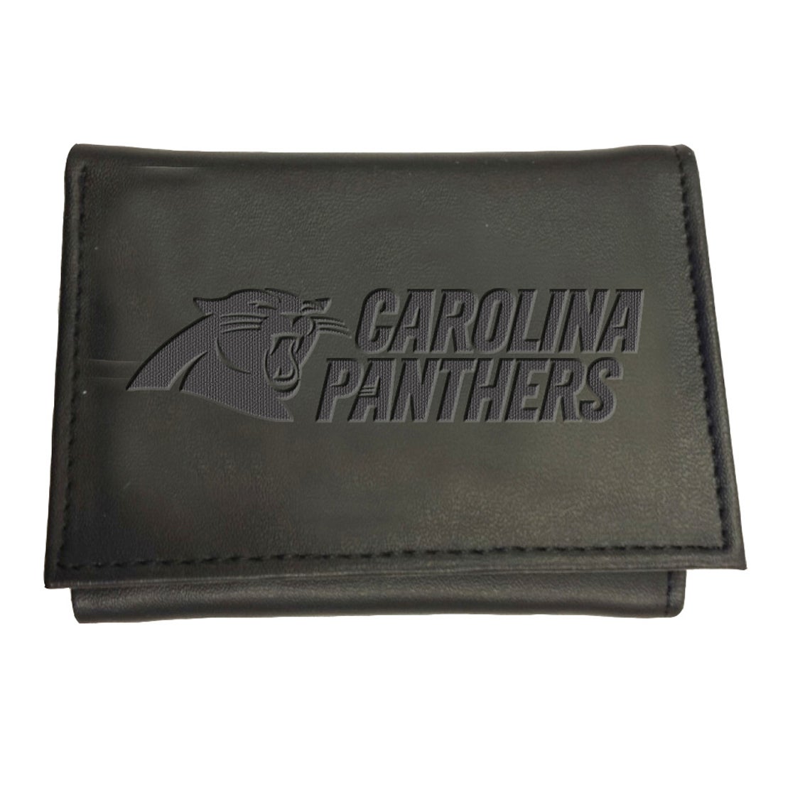 Carolina Panthers Tri-Fold Leather Wallet