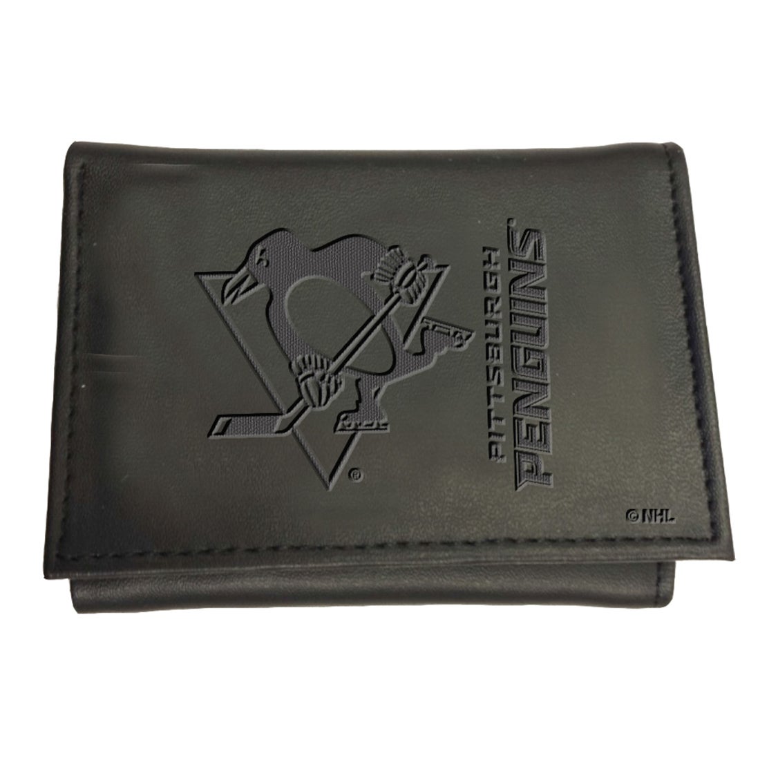 Pittsburgh Penguins Tri-Fold Leather Wallet