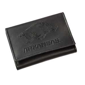 University of Arkansas Tri-Fold Leather Wallet