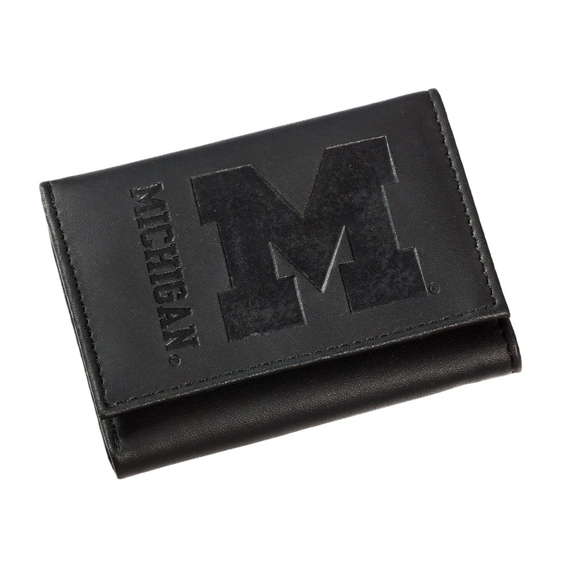 University of Michigan Tri-Fold Leather Wallet