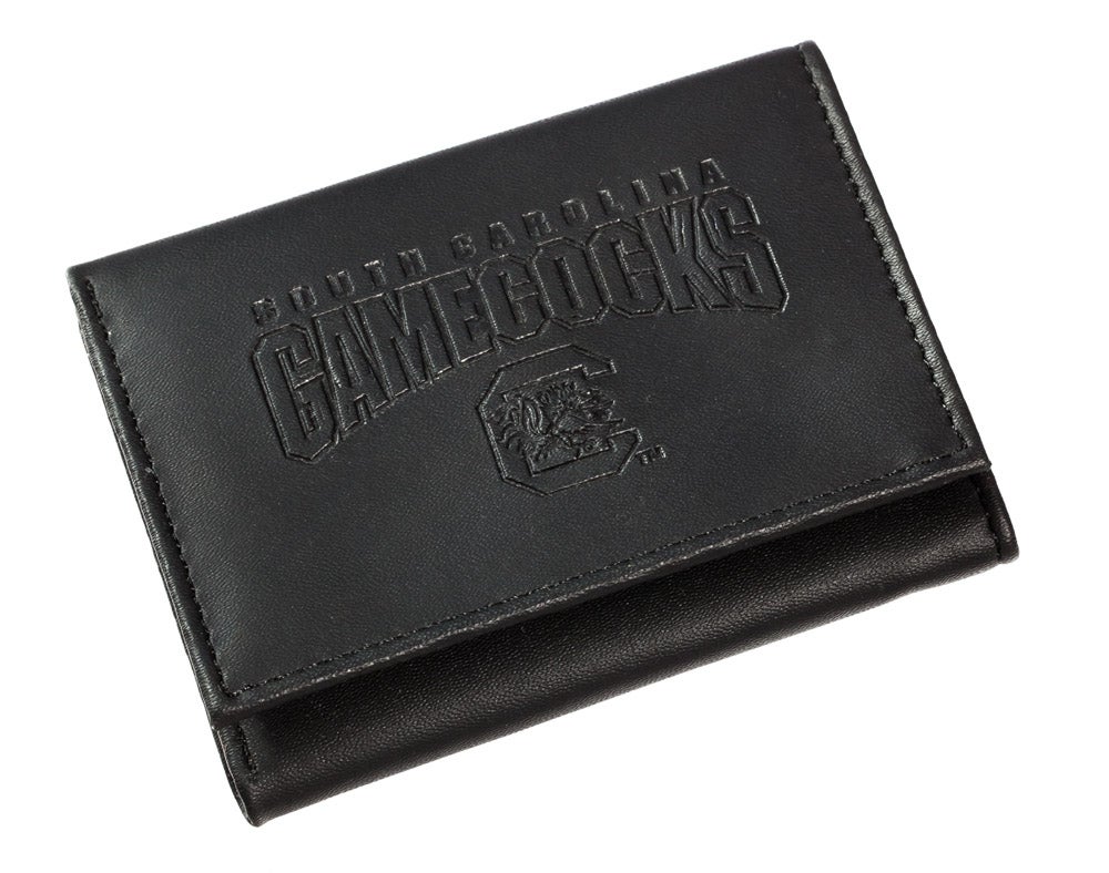 University of South Carolina Tri Fold Leather Wallet