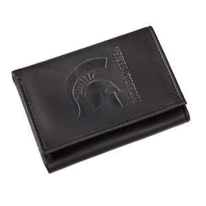 Michigan State University Tri-Fold Leather Wallet