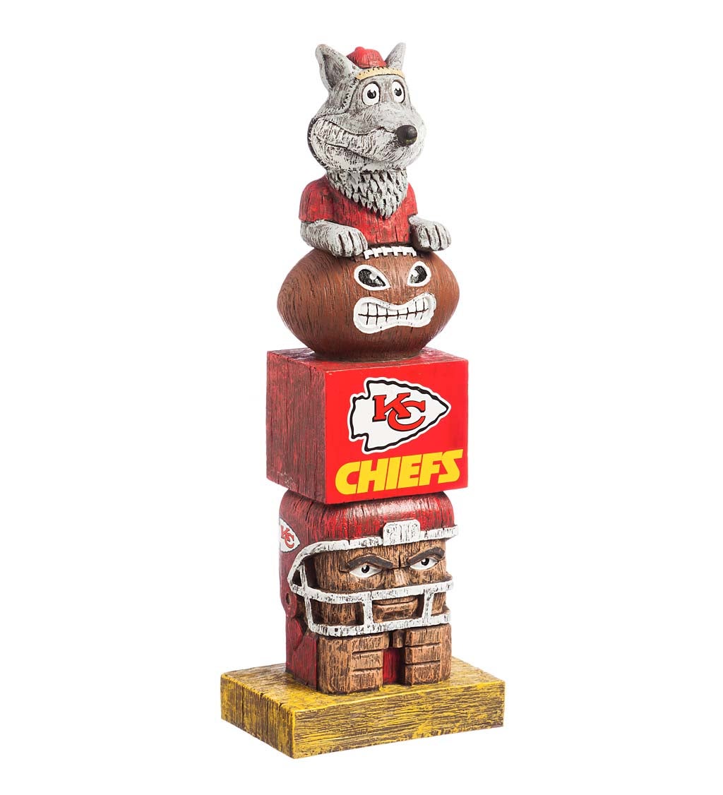 Kansas City Chiefs Tiki Team Totem Garden Statue