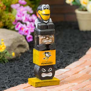 Pittsburgh Penguins Tiki Team Totem Garden Statue