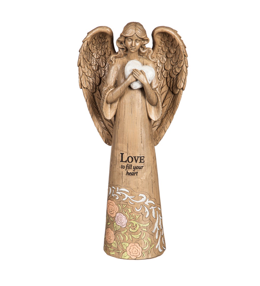 12"H Love Wish Givers Angel Garden Statuary