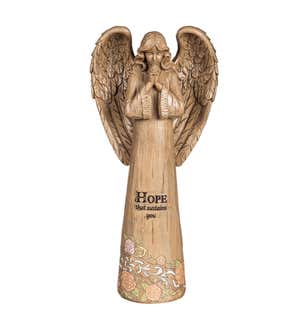 12"H Hope Wish Givers Angel Garden Statuary