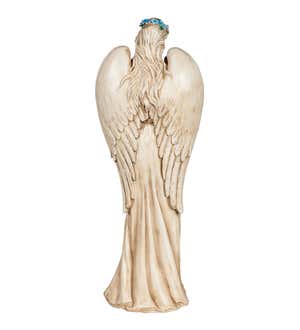 29.5"H Angel Bird Feeder Statuary