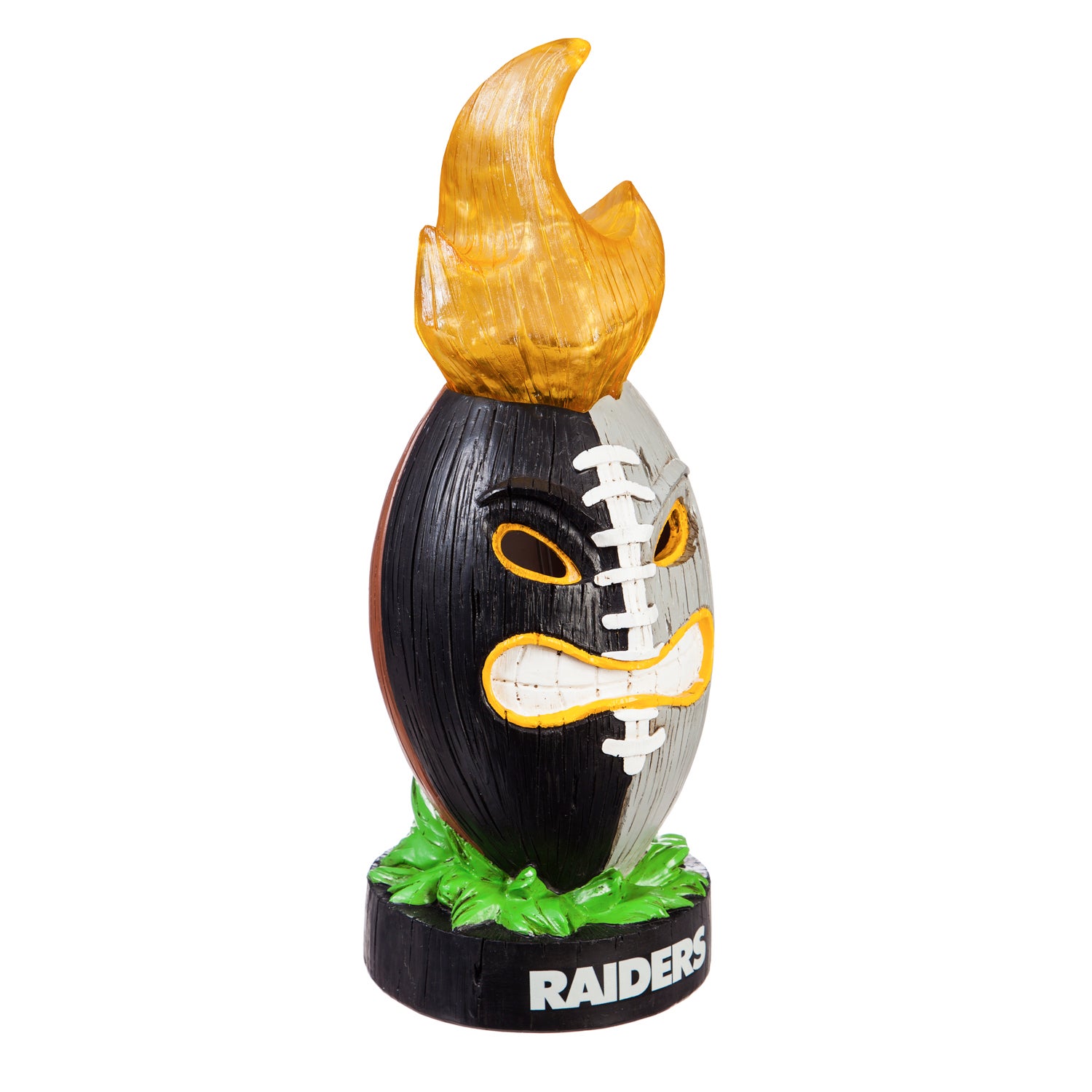 Oakland Raiders Lit Team Football Figurine