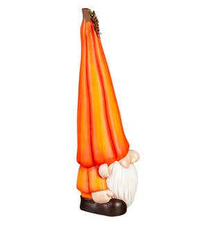 24"H Pumpkin Gnome Garden Statue