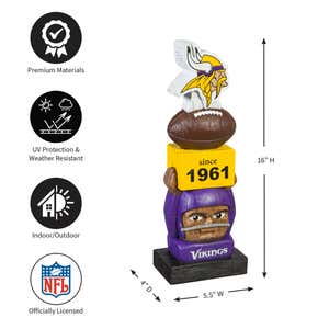 Minnesota Vikings Vintage Tiki Team Totem Garden Statue