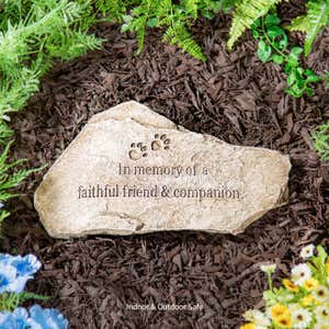 In Memory of a Faithful Friend and Companion Resin Tiding Stone