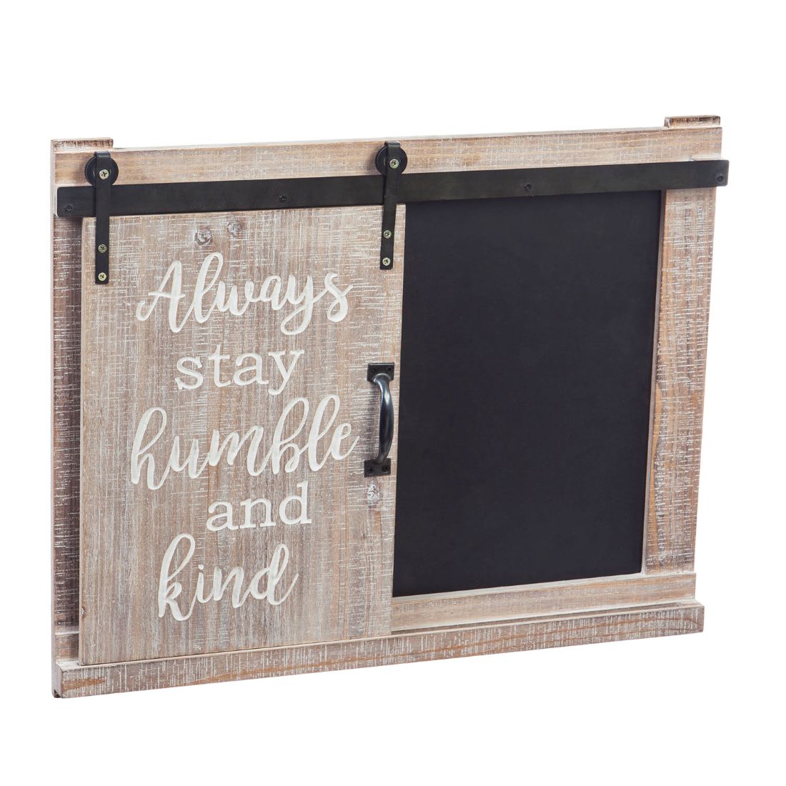 Always Stay Humble and Kind Wooden and Metal Chalkboard