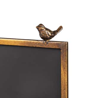 Table Top Chalkboard with Bird Décor