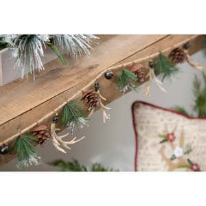 Pinecone and Antler Garland