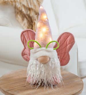 LED Fabric Butterfly Gnome Table Décor