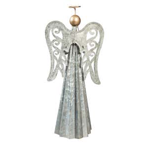 Metal Angel With Star Tabletop Decor, Set of 2