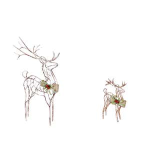 Metal Reindeer Tabletop Décor, Set of 2