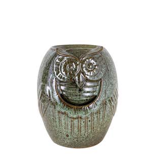 Ceramic Tabletop Owl Fountain