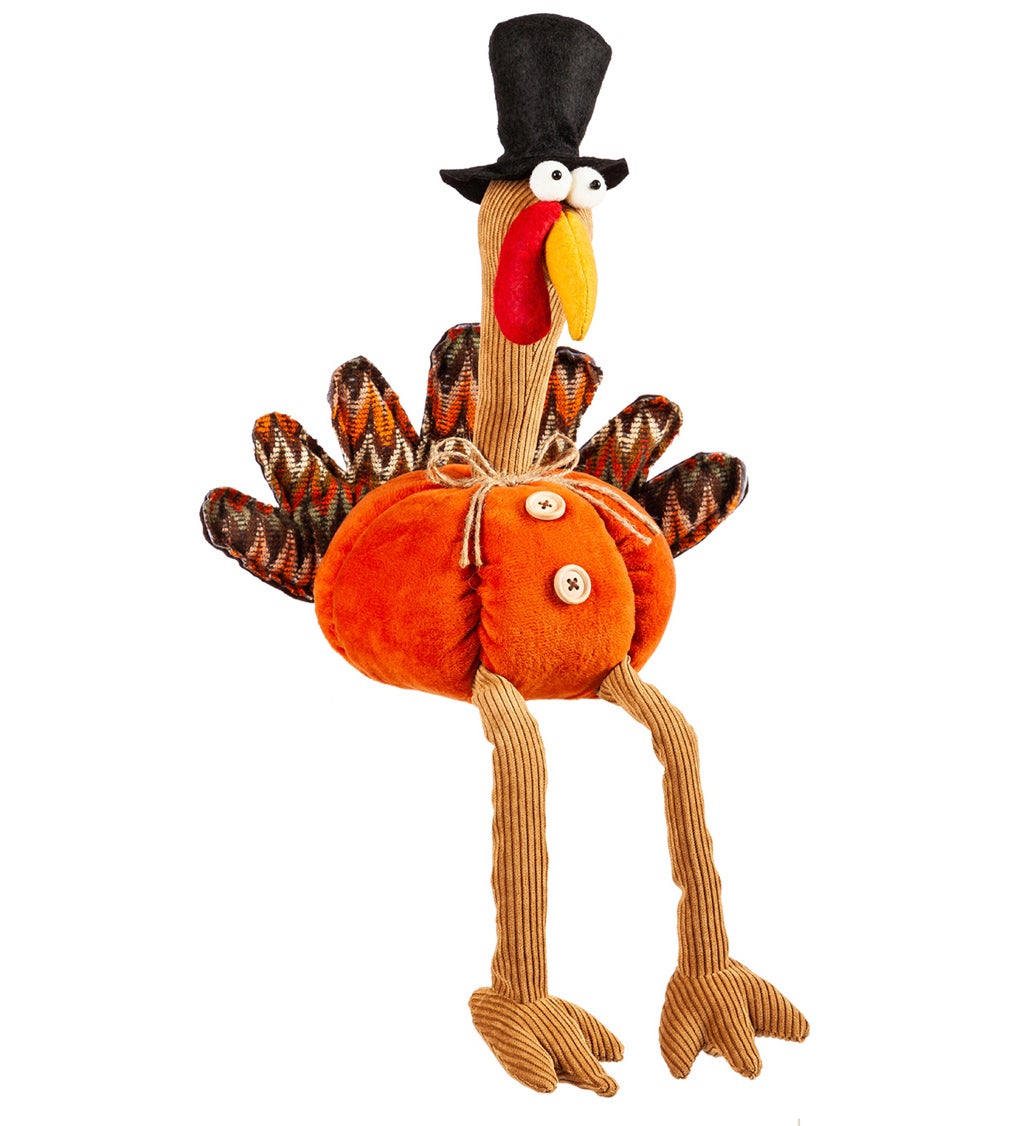 Plush Turkey Table Decor