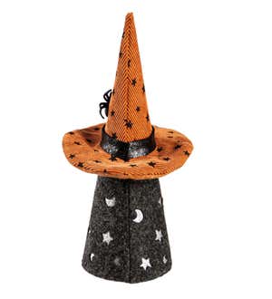 LED Fabric Halloween Gnome with Lit Body Table Décor