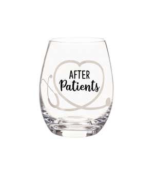 Ceramic Cup and Stemless Wine Gift Set, Before Patients&After Patients