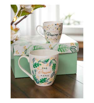 Little Blessing Mommy and Me Ceramic Cup Gift Set