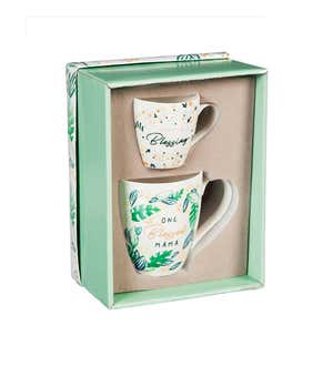 Little Blessing Mommy and Me Ceramic Cup Gift Set