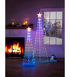 Indoor/Outdoor Cone tree with RGB Lights 47"
