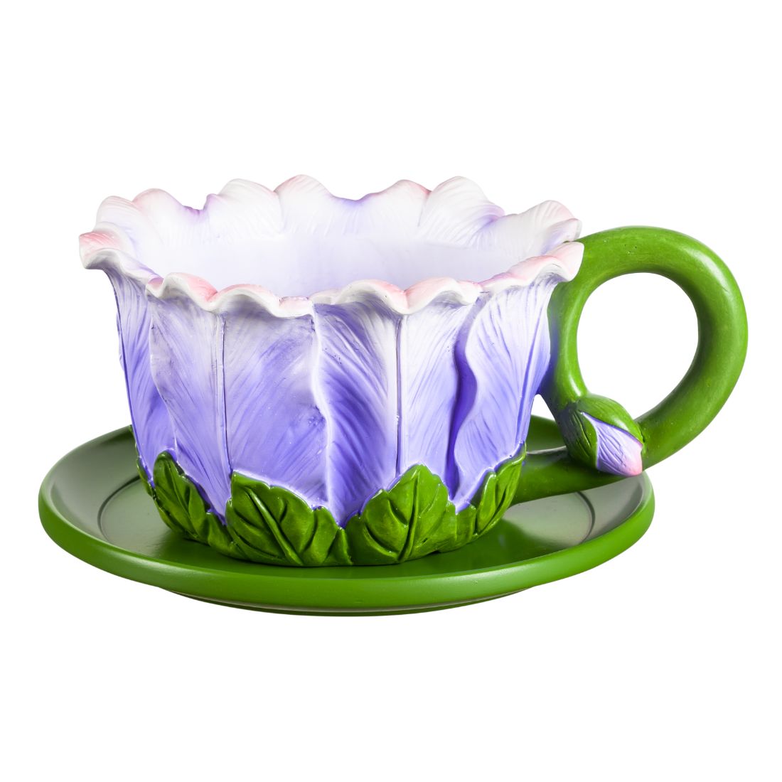Flower Teacup Planters, Purple