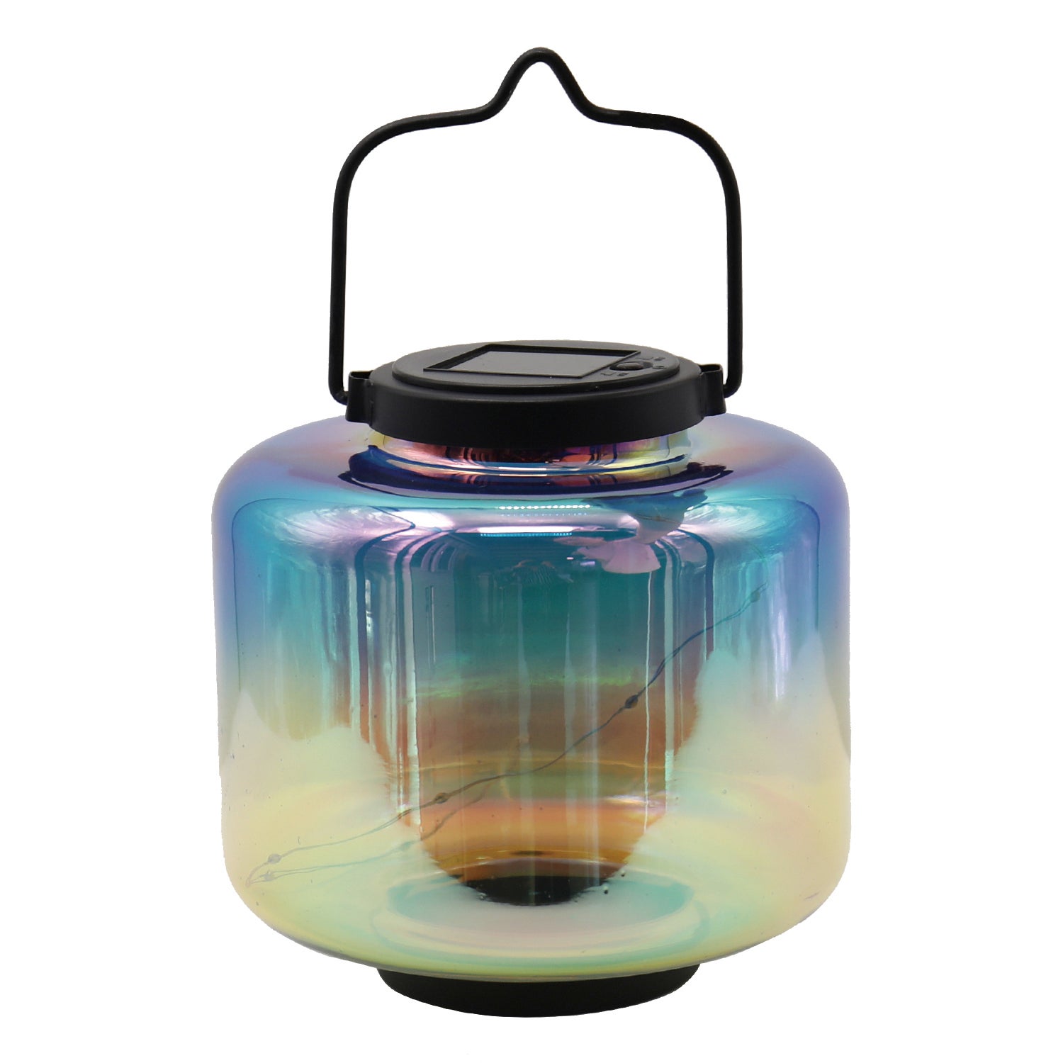 Iridescent Ombre Lantern, Square BLUE