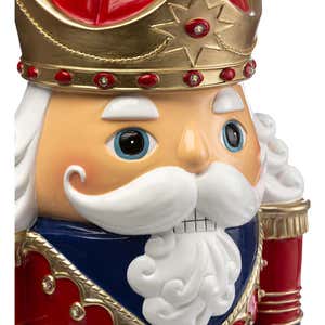 Indoor/Outdoor Lighted Nutcracker Shorty Statue