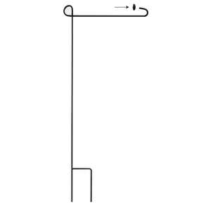 Black Metal Garden Flag Stand