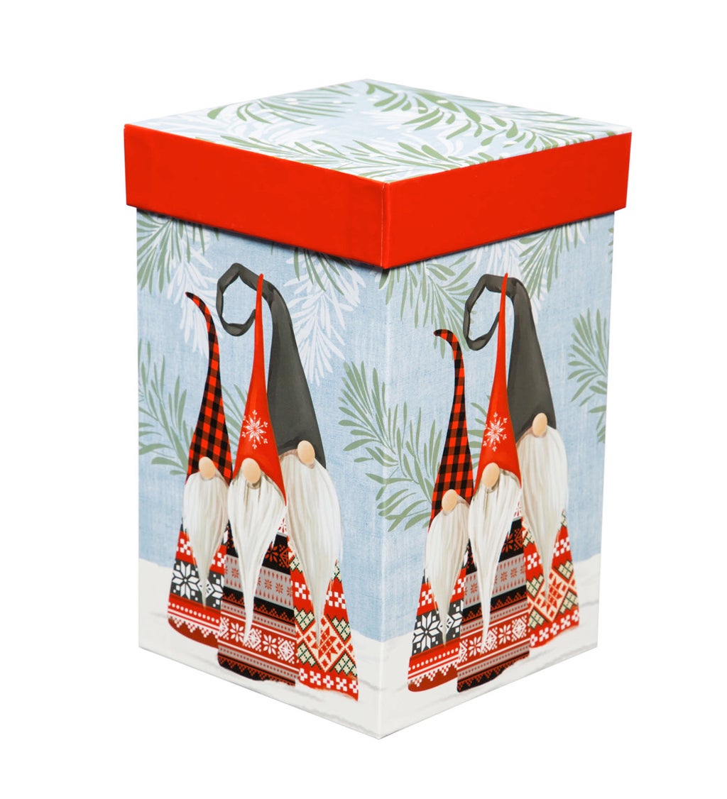Ceramic Travel Cup with box, 17 Oz, Winter Gnome