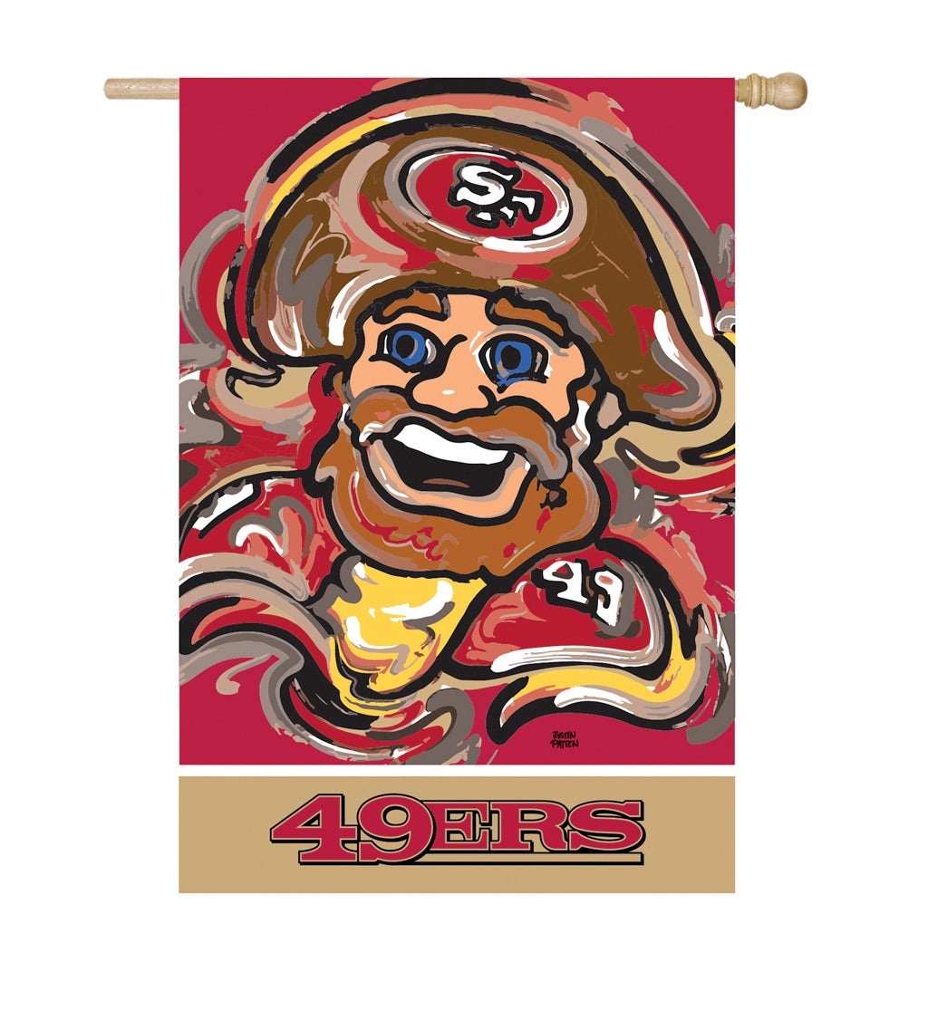 San Francisco 49ers, Suede House Flag Justin Patten