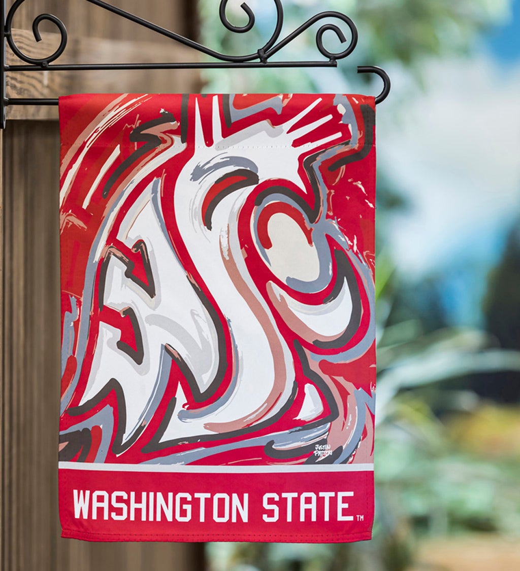 Washington State University, Suede Garden Flag Justin Patten