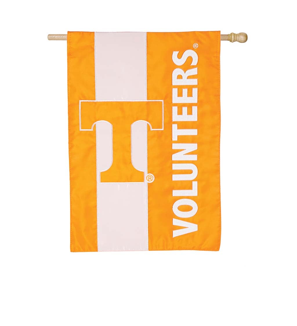 University of Tennessee Mixed-Material Embellished Appliqué House Flag