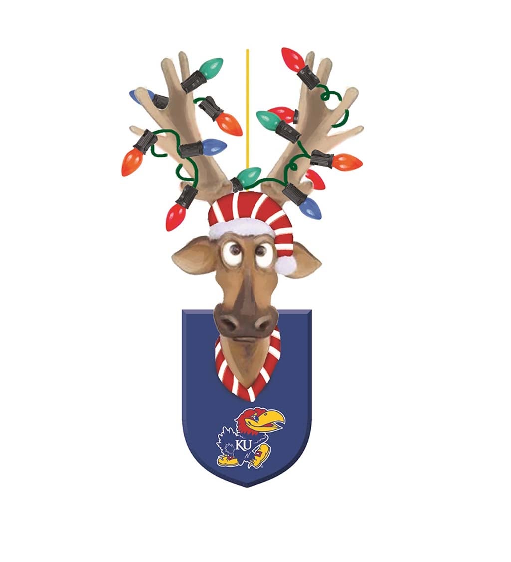 University of Kansas Resin Reindeer Orn