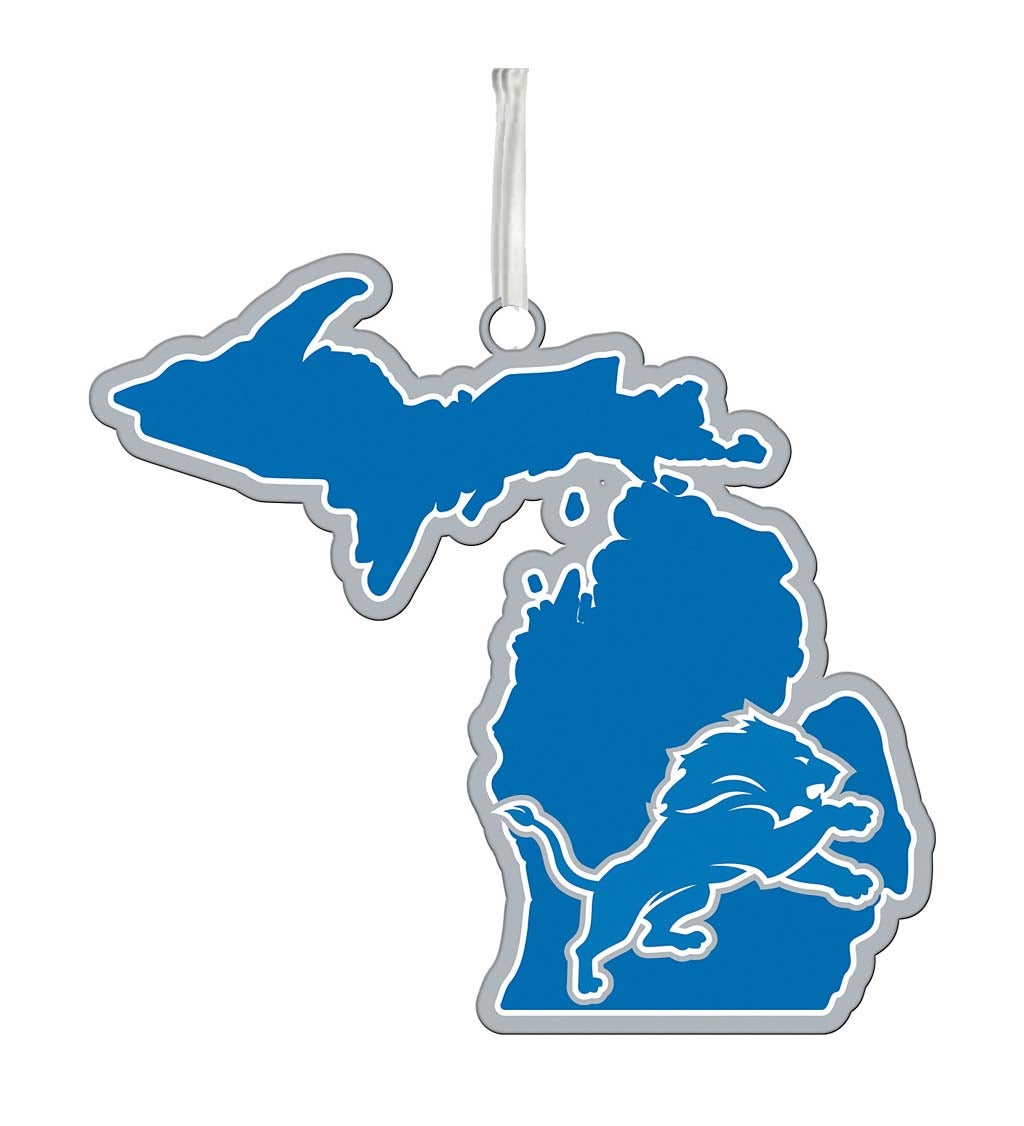 Detroit Lions State Ornament