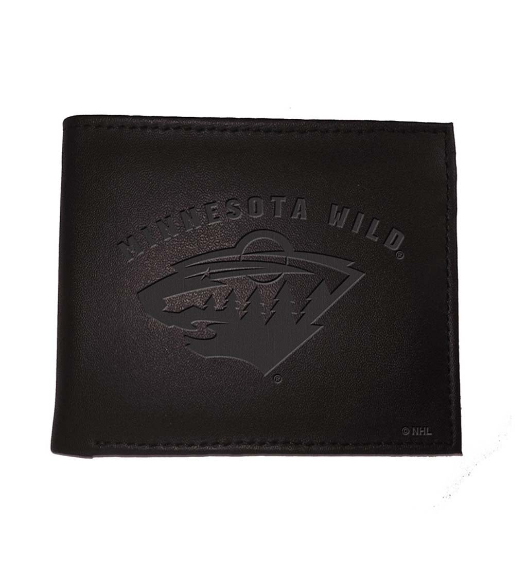 Minnesota Wild Bi Fold Leather Wallet