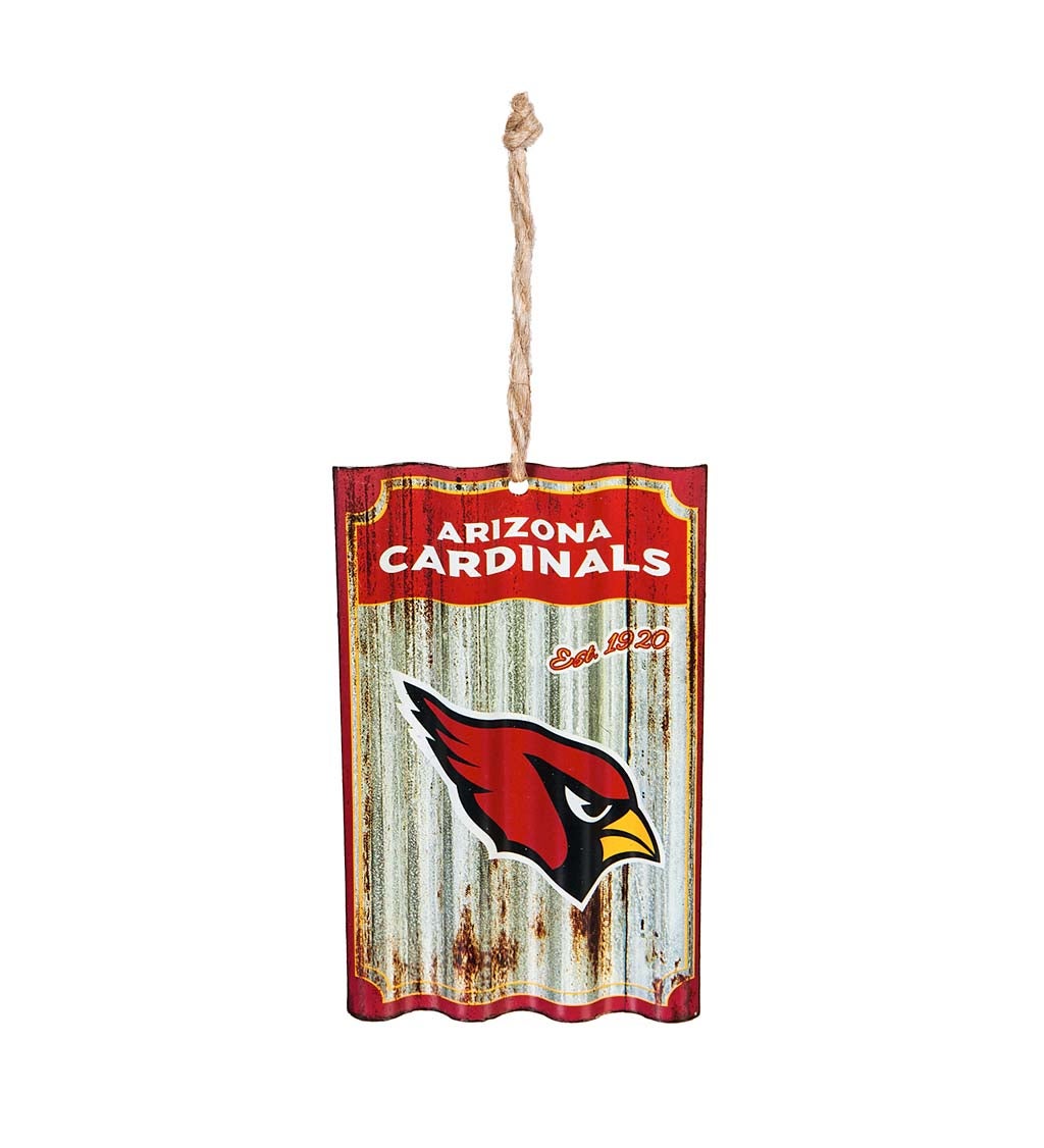 Arizona Cardinals Corrugated Metal Ornament