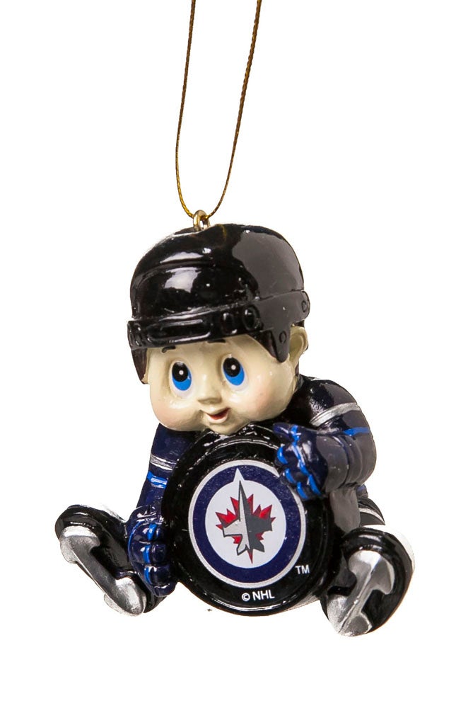 Winnipeg Jets Little Hockey Player Christmas Ornament