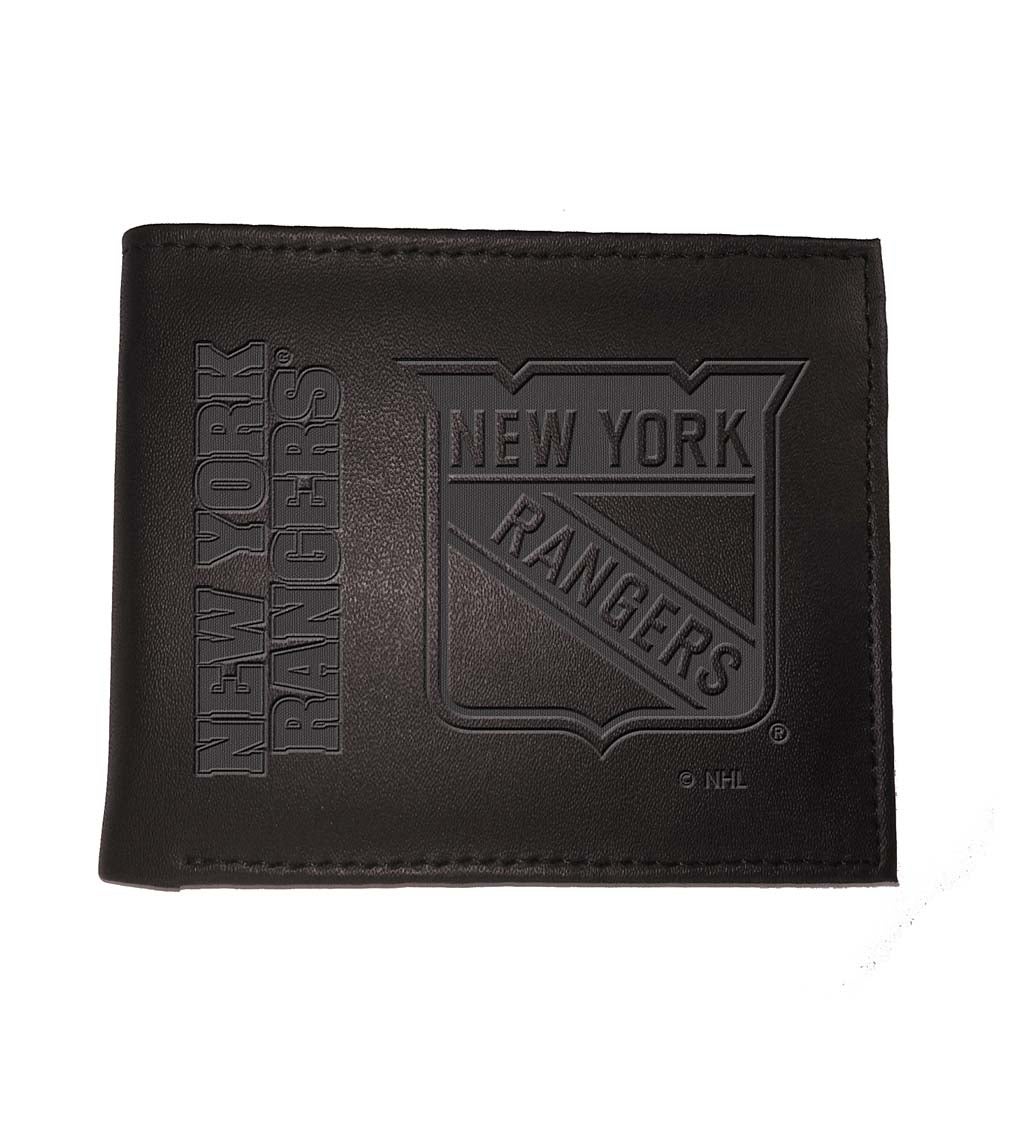 New York Rangers Bi Fold Leather Wallet