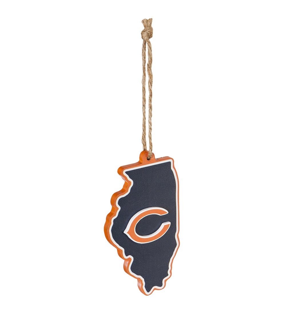Chicago Bears State Ornament