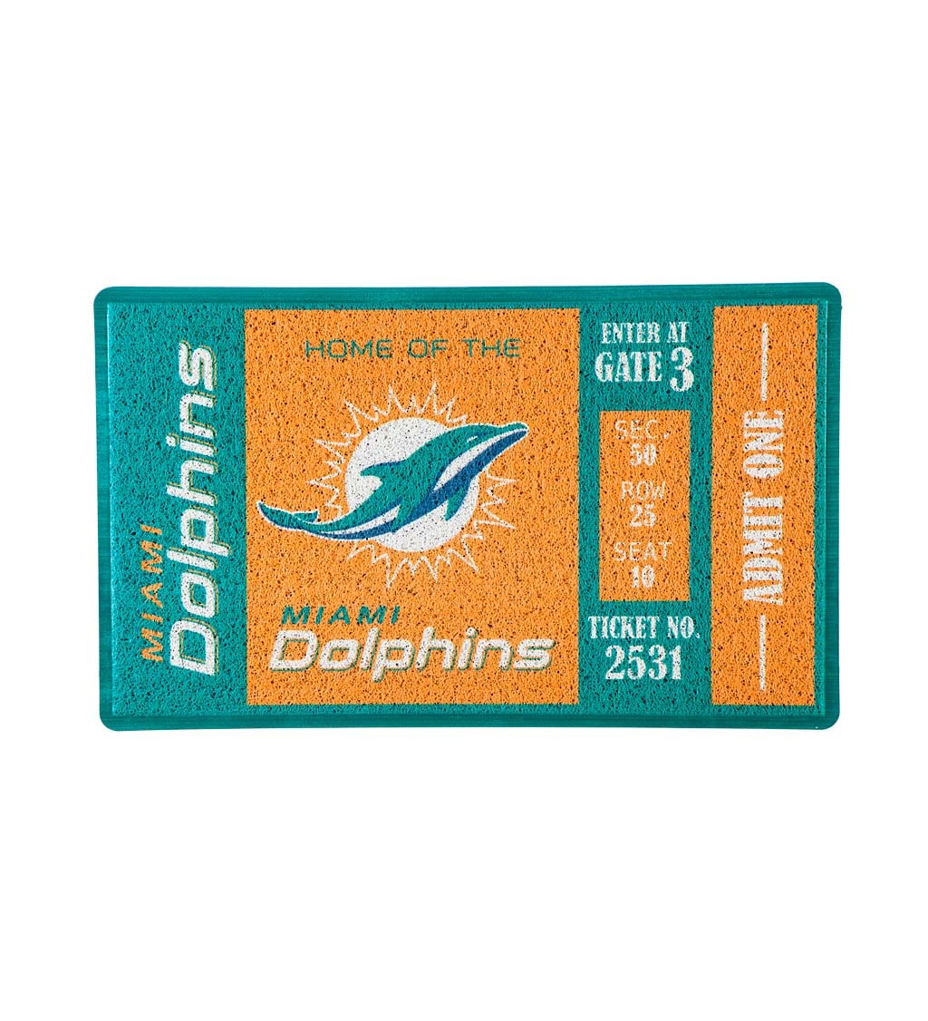 Miami Dolphins Turf Mat, 30" x 18"