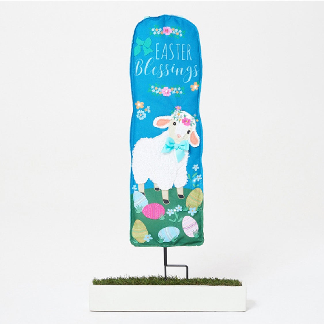 Easter Blessings LED Statement Stake with Metal Stand